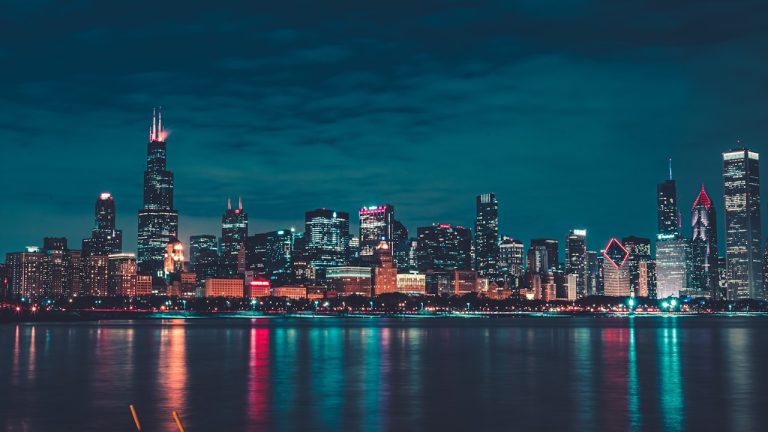 Night city editorial visual for GTA VI pre-order guide 2026