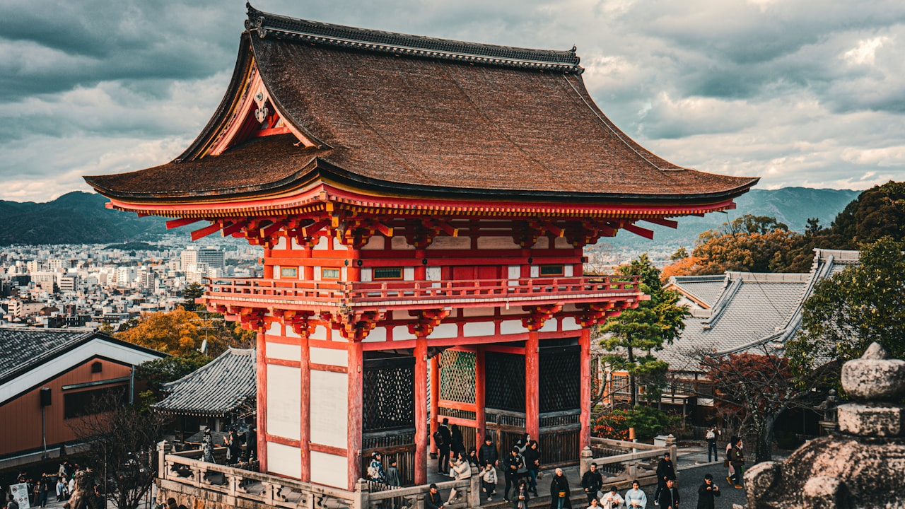 Kyoto temple visual for the Onimusha Way of the Sword setting